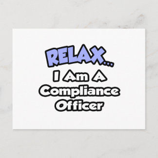 Ontspan... Ik ben een Compliance Officer Briefkaart