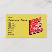 Ontspan Ik ben een goede lasser Visitekaartje (Voorkant)