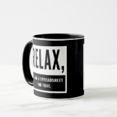 Ontspan, ik heb een spreadsheet daarvoor Accountan Mok (Voorkant links)