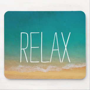 Ontspan - Inspirerend Peaceful Beach Scene Muismat
