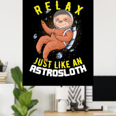 Ontspan je als een astronaut poster (Thuiskantoor)