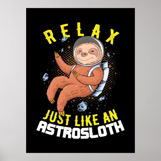 Ontspan je als een astronaut poster (Voorkant)