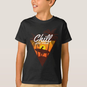 Ontspan je geest Oceaanstrand Zomer Tropische sfee T-shirt