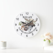 Ontspan je op Cabin Time Forest Animals Grote Klok (Huis)
