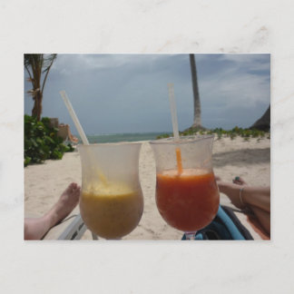 Ontspan je op het strand briefkaart