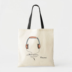 Ontspan & luister naar de muziek hoofdtelefoon Can Tote Bag