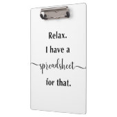 Ontspan me dat ik een spreadsheet heb. klembord (Links)