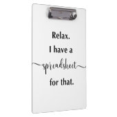 Ontspan me dat ik een spreadsheet heb. klembord (Rechts)