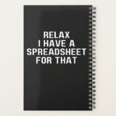 Ontspan me, ik heb een spreadsheet daarvoor, Heb Planner (Achterkant)
