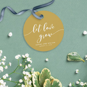 Ontspan Script Laat Liefde Groeien Bewerkbare Kleu Bedankjes Labels