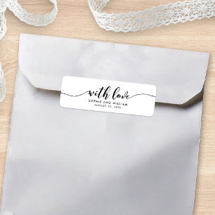 Ontspan Script Met Liefde Trouwcadeau Etiket