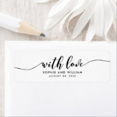 Ontspan Script Met Liefde Trouwcadeau Etiket (Insitu)