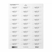 Ontspan Script Mint om te zijn bruiloft Favor Labe Etiket (Full Sheet)