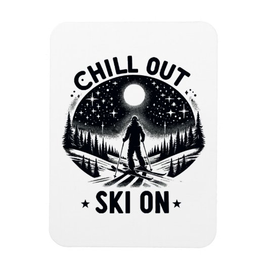 Ontspan Ski op Magneet (Verticaal)