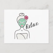 Ontspan Spa Beauty Briefkaart (Voorkant)