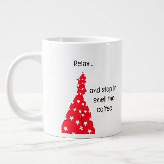 Ontspan Stop om de koffie Mok te ruiken (Links)