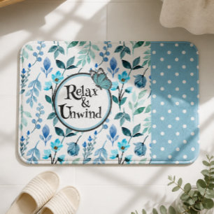 Ontspan & Uitrusten Teal Designpatroon Badmat