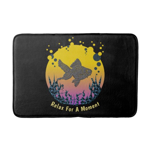 Ontspan uw gedachten onder het Zee en personalisee Badmat (Voorkant)