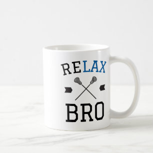 Ontspan voor grappige Lax Typography Lacrosse Gift Koffiemok