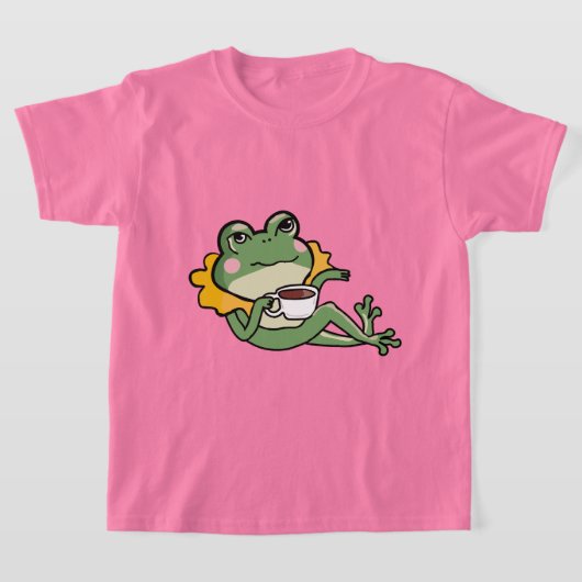 Ontspannen Green Frog Tea Lover Shirt - Uniek Ontw (Laagn)