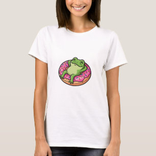 Ontspannen Kikker Donut T-shirt