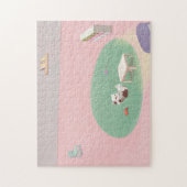 Ontspannen Kitten in de woonkamer Legpuzzel (Verticaal)