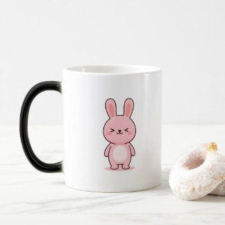 Ontspannen Konijn Minimale Kawaii Stijl Magische Mok