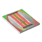 Ontspannen Konijn Vector Kunstwerk Print Design Notitieblok (Schuin)