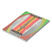 Ontspannen Konijn Vector Kunstwerk Print Design Notitieblok (Gedraaid)