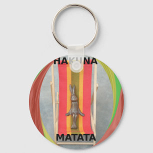 Ontspannen Konijn Vector Kunstwerk Print Design Sleutelhanger