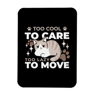 Ontspannen & Luie Vibes voor Cat Lovers Design Magneet