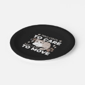 Ontspannen & Luie Vibes voor Cat Lovers Design Papieren Bordje (Gekanteld)