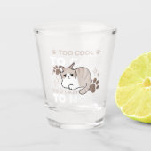 Ontspannen & Luie Vibes voor Cat Lovers Design Shot Glas (Voorkant)