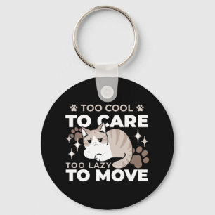 Ontspannen & Luie Vibes voor Cat Lovers Design Sleutelhanger