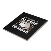 Ontspannen & Luie Vibes voor Cat Lovers Design Tegeltje (Zijkant)