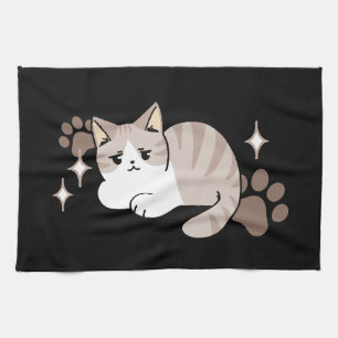 Ontspannen & Luie Vibes voor Cat Lovers Design Theedoek