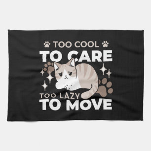 Ontspannen & Luie Vibes voor Cat Lovers Design Theedoek
