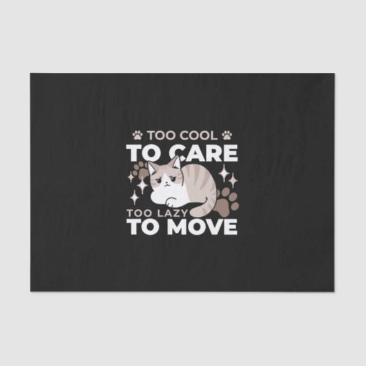 Ontspannen & Luie Vibes voor Cat Lovers Design Tissuepapier (Voorkant)