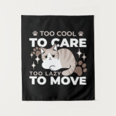 Ontspannen & Luie Vibes voor Cat Lovers Design Wandkleed (Voorkant)