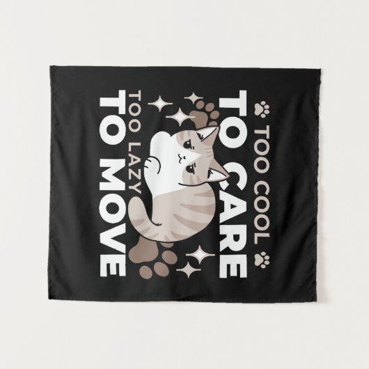 Ontspannen & Luie Vibes voor Cat Lovers Design Wandkleed (Voorkant (horizontaal))