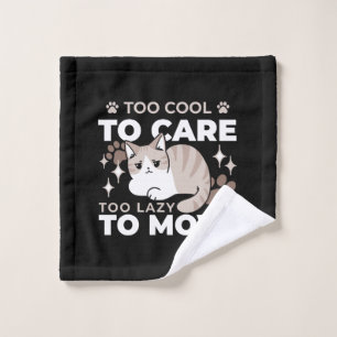 Ontspannen & Luie Vibes voor Cat Lovers Design Washandje