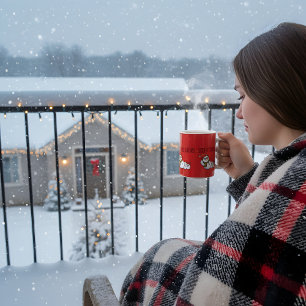 Ontspannen met mijn sneeuwvriendjes Cute Sneeuwman Koffiemok