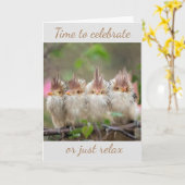 "ONTSPANNEN" OF "VIEREN" MAAK JEZELF GELUKKIG KAART (Gele Bloem)