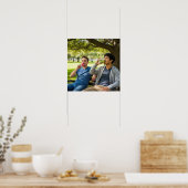 Ontspannen op een Park Bench Poster (Keuken)