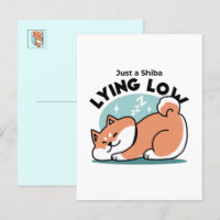 Ontspannen Shiba Inu Art: gewoon een Shiba die laa