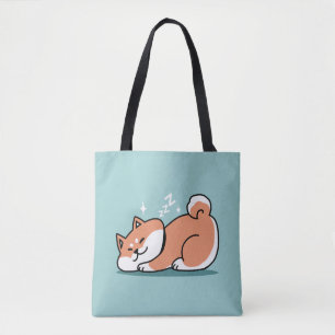Ontspannen Shiba Inu Art: gewoon een Shiba die laa Draagtas