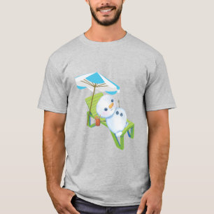 Ontspannen Sneeuwman T-shirt