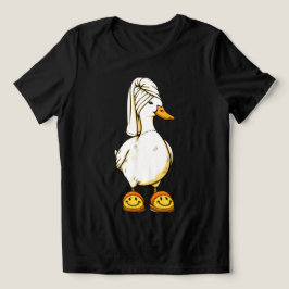 Ontspannen Spa Eend Dames Minimalistische T‑Shirt Tri-Blend Shirt
