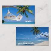 ontspannen visitekaartje (Voorkant / Achterkant)