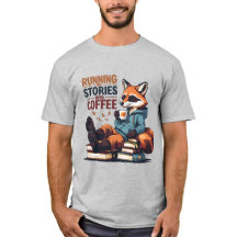 Ontspannen Vos met Koffie – Gezellige Boekenliefhe